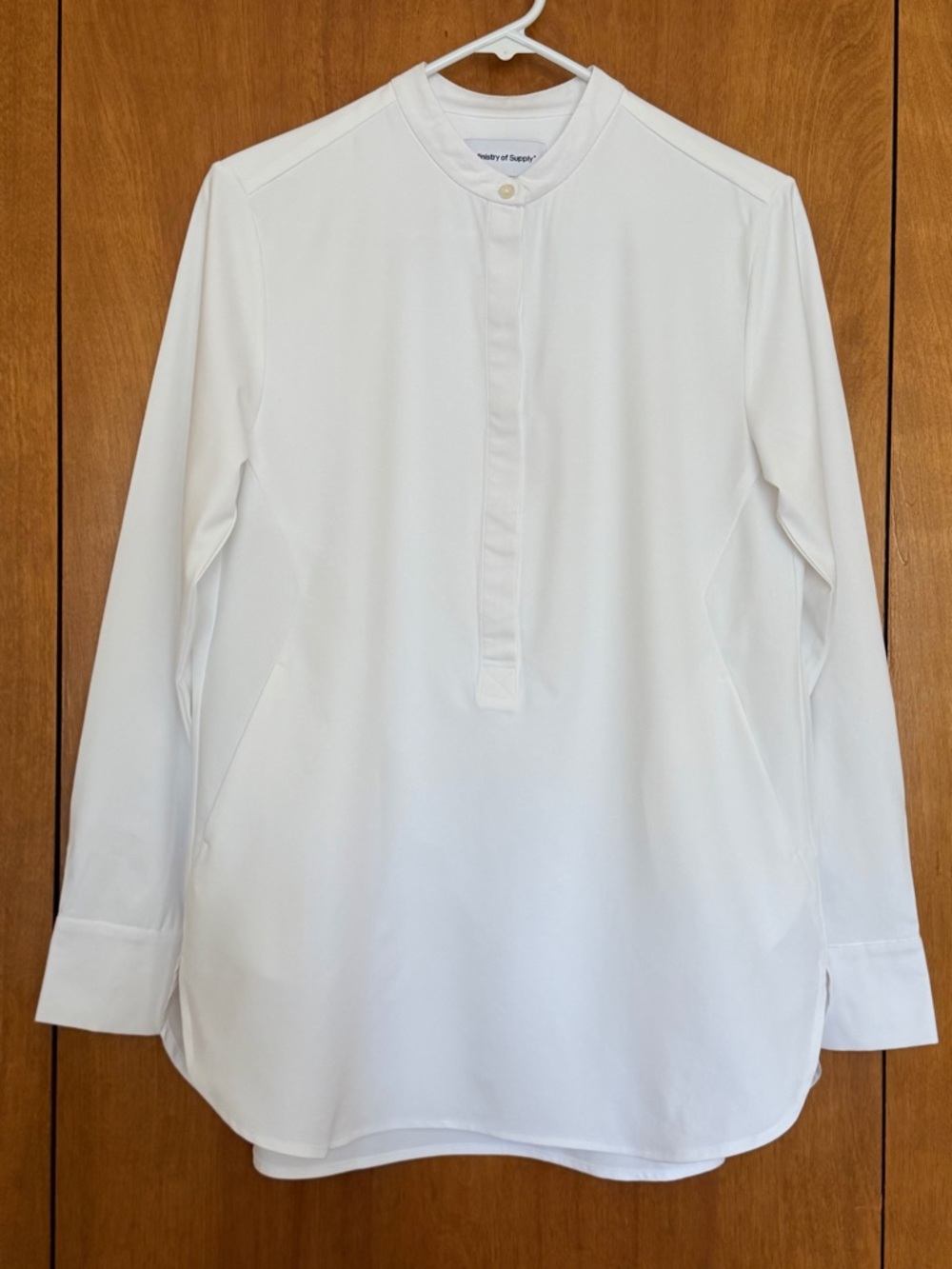 Ministry of Supply White Long-Sleeve Tunic